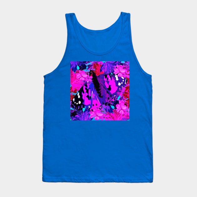 Abstract Butterfly Tank Top by Overthetopsm